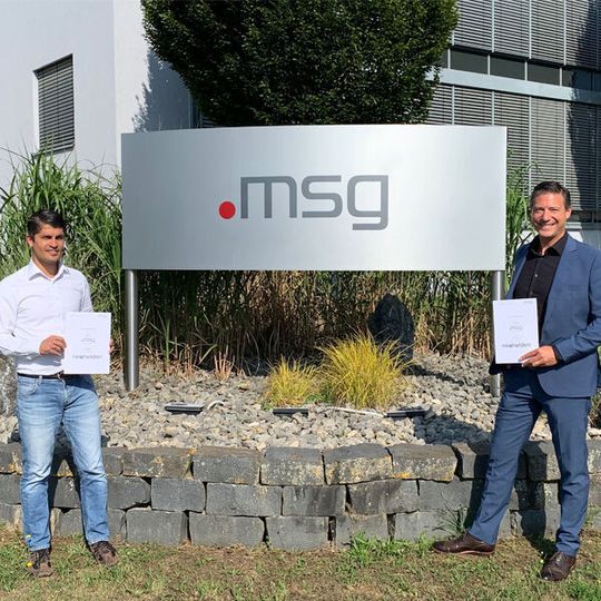 Dr. Kiryo Abraham, CEO der Neohelden (links), und Holger Hornik, Head of Artificial Intelligence & Data Analytics von Msg (rechts). Dr. Kiryo Abraham, CEO der Neohelden (links), und Holger Hornik, Head of Artificial Intelligence & Data Analytics von Msg (rechts).