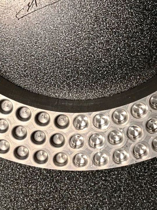 Excellent for aggressive finishing and tool mark removal, according to Boride. Excellent for aggressive finishing and tool mark removal, according to Boride.