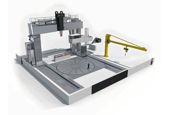 Riese in Down-under: Ein Großprojekt der australischen Regierung erfordert auch große Zerspanungsmaschinen. So wie hier, die von Starrag gelieferte Droop+Rein Gantry 110TT. Riese in Down-under: Ein Großprojekt der australischen Regierung erfordert auch große Zerspanungsmaschinen. So wie hier, die von Starrag gelieferte Droop+Rein Gantry 110TT.