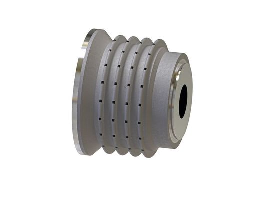 Profil-Diamantabrichtrolle mit CVD-Kantenverstärkung der Produktreihe „Hitech rotary-dress“ von Lach Diamant. Mit diesen Werkzeugen gelingt das automatisierte Fithalten von Schleifwerkzeugen. Profil-Diamantabrichtrolle mit CVD-Kantenverstärkung der Produktreihe „Hitech rotary-dress“ von Lach Diamant. Mit diesen Werkzeugen gelingt das automatisierte Fithalten von Schleifwerkzeugen.