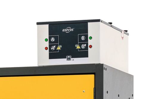 Ein intelligentes Upgrade-Set ihres Umluftfilteraufsatzes zur technischen Entlüftung von Sicherheitsschränken für brennbare Flüssigkeiten hat Asecos entwickelt. Ein intelligentes Upgrade-Set ihres Umluftfilteraufsatzes zur technischen Entlüftung von Sicherheitsschränken für brennbare Flüssigkeiten hat Asecos entwickelt.