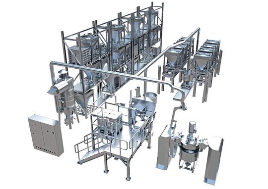 Das ADD-A-LOT Multi-Ingredient-Handlingsystem automatisiert die Premix-Herstellung. Das ADD-A-LOT Multi-Ingredient-Handlingsystem automatisiert die Premix-Herstellung.