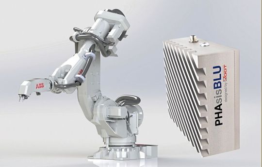 Applikationsbeispiel: ABB vollintegrierter Ultraschallsystem-Roboter mit Vogt Ultrasonics Phasis Technologie für die Schweißpunktprüfung. Applikationsbeispiel: ABB vollintegrierter Ultraschallsystem-Roboter mit Vogt Ultrasonics Phasis Technologie für die Schweißpunktprüfung.