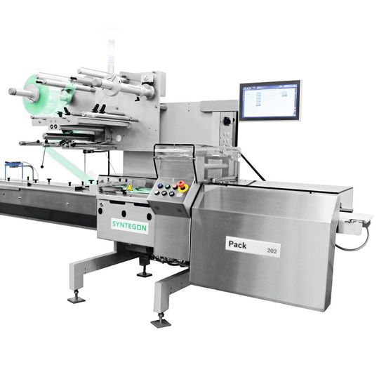 Die Pack 202 von Syntegon ist eine vollautomatisierte horizontale Schlauchbeutelmaschine für niedrige bis mittlere Geschwindigkeiten. Die Pack 202 von Syntegon ist eine vollautomatisierte horizontale Schlauchbeutelmaschine für niedrige bis mittlere Geschwindigkeiten.