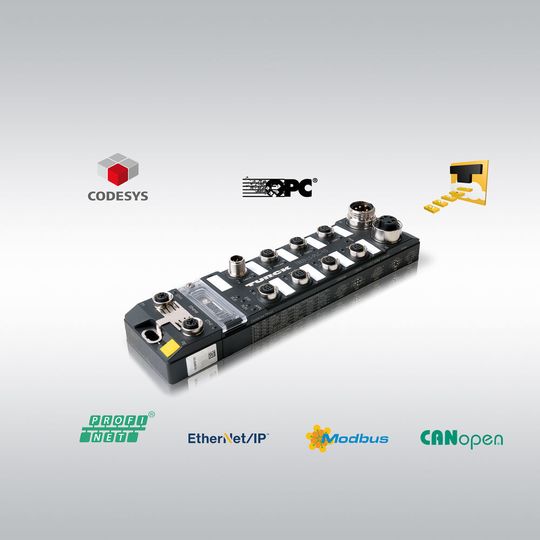 Grenzenlos vernetzt: Die IP67-Steuerung TBEN-L-PLC mit Cloud-Anbindung erfüllt nun zeitgleich die Aufgaben eines Edge Gateways. Grenzenlos vernetzt: Die IP67-Steuerung TBEN-L-PLC mit Cloud-Anbindung erfüllt nun zeitgleich die Aufgaben eines Edge Gateways.