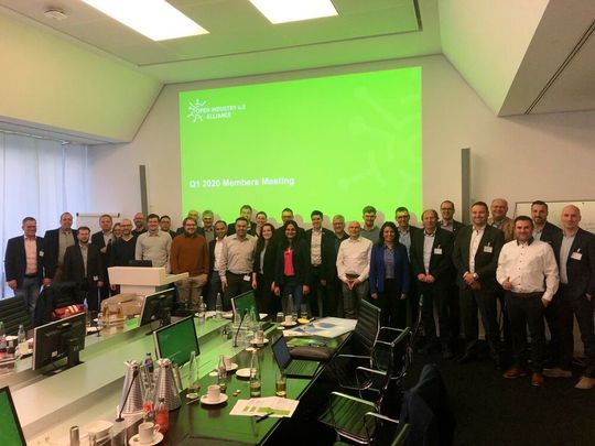 Mitglieder der Open Industy 4.0 Alliance auf dem Mitgliedertreffen im ersten Quartal 2020. Mitglieder der Open Industy 4.0 Alliance auf dem Mitgliedertreffen im ersten Quartal 2020.