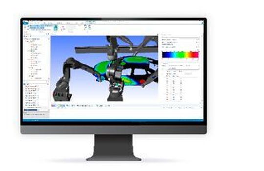 Das Simulationsprogramm DXQ3D.onsite summiert die Schichtdicken auf und stellt diese in einem Farbverlauf auf der Karosserie dar. Zu hohe Schichtdicken werden rot und zu niedrige Schichtdicken blau dargestellt. Das Simulationsprogramm DXQ3D.onsite summiert die Schichtdicken auf und stellt diese in einem Farbverlauf auf der Karosserie dar. Zu hohe Schichtdicken werden rot und zu niedrige Schichtdicken blau dargestellt.
