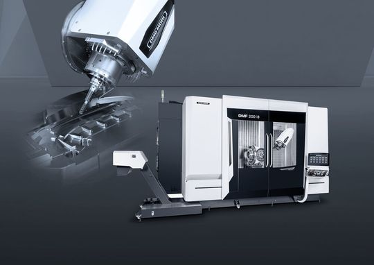 Digitale Weltpremiere 2020: die DMF 200|8 für die 5-Achs-Bearbeitung. Digitale Weltpremiere 2020: die DMF 200|8 für die 5-Achs-Bearbeitung.