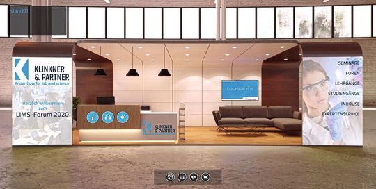 In einem virtuellen Umfeld werden die Teilnehmer des LIMS-Forums zwischen Vorträgen und persönlichen Gesprächen mit den Ausstellern wechseln können. In einem virtuellen Umfeld werden die Teilnehmer des LIMS-Forums zwischen Vorträgen und persönlichen Gesprächen mit den Ausstellern wechseln können.