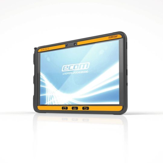 Die Pepperl+Fuchs Marke Ecom Instruments erweitert mit dem Tab-Ex Pro die bestehende Tab-Ex Serie und damit das Angebot an mobilen Endgeräten für den Ex-Bereich. Die Pepperl+Fuchs Marke Ecom Instruments erweitert mit dem Tab-Ex Pro die bestehende Tab-Ex Serie und damit das Angebot an mobilen Endgeräten für den Ex-Bereich.