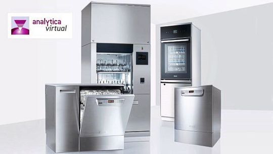 Den Miele-Messestand können Fachbesucher in diesem Jahr virtuell besuchen, denn erstmals findet die Analytica in einem digitalen Format statt. Den Miele-Messestand können Fachbesucher in diesem Jahr virtuell besuchen, denn erstmals findet die Analytica in einem digitalen Format statt.
