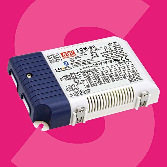 Der LED-Trieb er LCM-40/60BLE ist mit Bluetooth-Funktionalität ausgestattet und vernetzt LED-Leuchten über das Mesh-Protokoll. Der LED-Trieb er LCM-40/60BLE ist mit Bluetooth-Funktionalität ausgestattet und vernetzt LED-Leuchten über das Mesh-Protokoll.