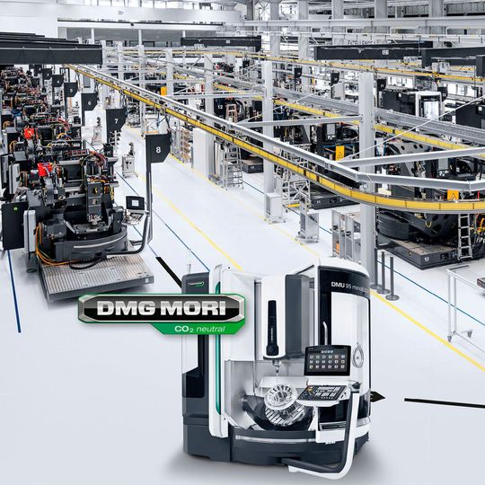 DMG Mori setzt weltweit auf eine grüne Produktion aller Maschinen. DMG Mori setzt weltweit auf eine grüne Produktion aller Maschinen.