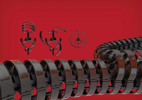 Mit der Energiekette Robotrax R140 lassen sich Leitungen und Schläuche mit bis zu 42 mm Durchmesser führen. Mit der Energiekette Robotrax R140 lassen sich Leitungen und Schläuche mit bis zu 42 mm Durchmesser führen.