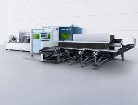 Rohre lassen sich jetzt noch schneller schneiden, verspricht Trumpf. Möglich macht das die neue Trulaser tube 5000 fiber nicht nur wegen ihres hohen Automatisierungsgrades... Rohre lassen sich jetzt noch schneller schneiden, verspricht Trumpf. Möglich macht das die neue Trulaser tube 5000 fiber nicht nur wegen ihres hohen Automatisierungsgrades...