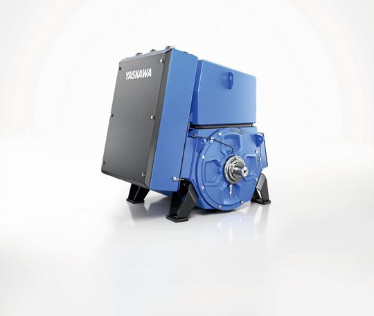 Yaskawa Environmental Energy/The Switch bietet jetzt standardisierte Massivläufer-Motoren im Paket mit passenden Frequenzumrichtern, die mit einer Leistung von 200 kW bis 1,0 MW Drehzahlen von 6000 bis 20.000 min−1 bislang unerreichte Kosten- und Größenvorteile bieten.