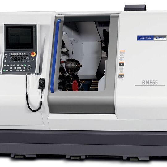 Die BNE-Serie für die hocheffiziente Stangenbearbeitung, im Bild die neue Miyano BNE-65 MYY. Die BNE-Serie für die hocheffiziente Stangenbearbeitung, im Bild die neue Miyano BNE-65 MYY.