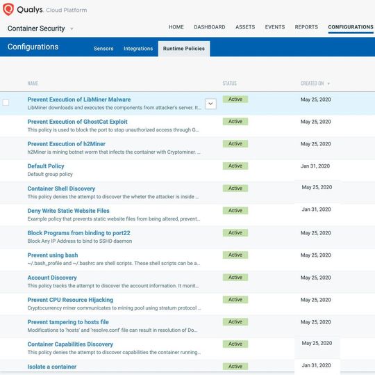 Ein integrierbarer Code-Schnipsel soll in der Qualys Cloud Platform die Überwachung und Richtlinien-Durchsetzung in Container-Umgebungen ermöglichen. Ein integrierbarer Code-Schnipsel soll in der Qualys Cloud Platform die Überwachung und Richtlinien-Durchsetzung in Container-Umgebungen ermöglichen.