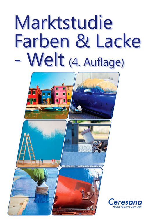 Die Analysten von Ceresana erwarten, dass wasserbasierte Farben und Lacke in den kommenden Jahren voraussichtlich die größte durchschnittliche Wachstumsrate verzeichnen werden. Die Analysten von Ceresana erwarten, dass wasserbasierte Farben und Lacke in den kommenden Jahren voraussichtlich die größte durchschnittliche Wachstumsrate verzeichnen werden.