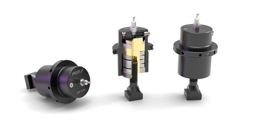 Mit den hydromechanischen Federspannzylindern der Baureihe ZSF von Jakob Antriebstechnik stehen für viele Aufgaben jetzt robuste und zuverlässige Systeme bereit. Mit den hydromechanischen Federspannzylindern der Baureihe ZSF von Jakob Antriebstechnik stehen für viele Aufgaben jetzt robuste und zuverlässige Systeme bereit.