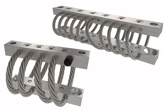 Drahtseilfedern von ACE in langer und kurzer Bauform.