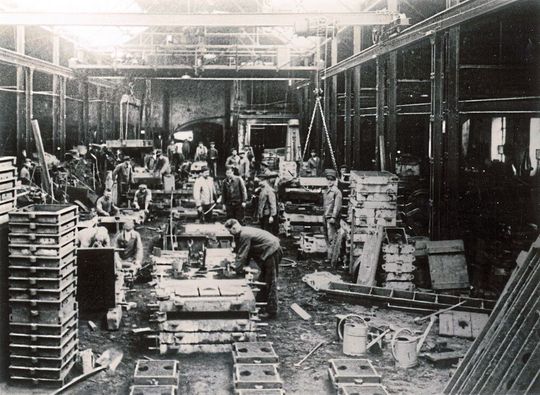 Die Gießerei von Rexroth in Lohr am Main vor rund 90 Jahren. Die Gießerei von Rexroth in Lohr am Main vor rund 90 Jahren.