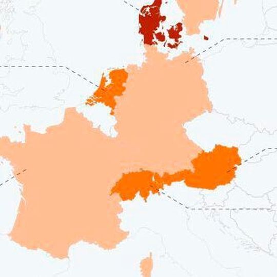 Neun der zehn Länder mit den glücklichsten Entwicklern liegen in Europa. Neun der zehn Länder mit den glücklichsten Entwicklern liegen in Europa.