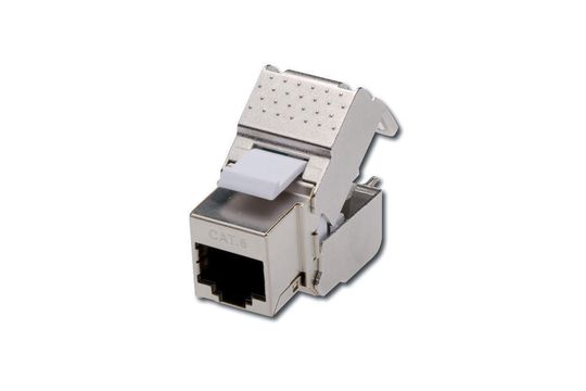 Das CAT 6a Keystone Modul von Digitus lässt sich werkzeuglos montieren Das CAT 6a Keystone Modul von Digitus lässt sich werkzeuglos montieren