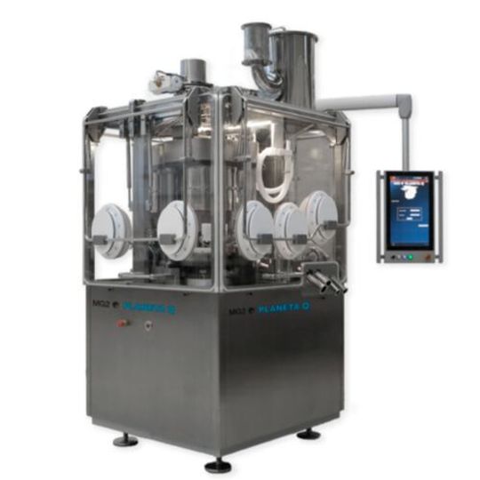 The Planeta Q capsule filler thanks to its innovative design, complies with the OEB4 level, by ensuring maximum safety for both the operator and the environment. The Planeta Q capsule filler thanks to its innovative design, complies with the OEB4 level, by ensuring maximum safety for both the operator and the environment.