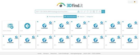 Wurden die Produktdaten in digitalen Katalogen seitens des Herstellers mit Informationen zu Standards angereichert, können Konstrukteure gezielt nach genormten Kaufteilen suchen und als 3D-CAD-Modell in ihre Konstruktion einsetzen.