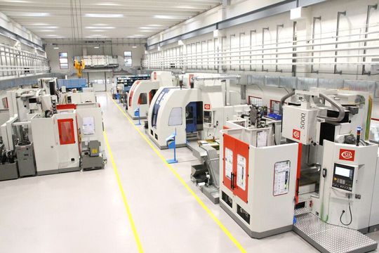 The five machines under construction at SIP’s Vuadens (Switzerland) factory. The five machines under construction at SIP’s Vuadens (Switzerland) factory.