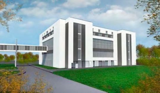 Der Neubau mit einem Investitionsvolumen von 74 Millionen Euro entsteht auf dem Gelände der Takeda-Produktionsstätte im baden-württembergischen Singen. Der Neubau mit einem Investitionsvolumen von 74 Millionen Euro entsteht auf dem Gelände der Takeda-Produktionsstätte im baden-württembergischen Singen.