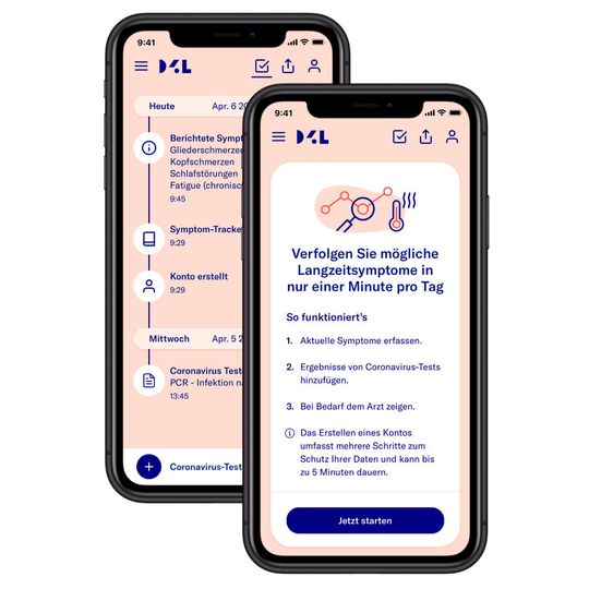 Data4Life erweitert das Symptom-Tagebuch um Long-Covid-Symptome. Data4Life erweitert das Symptom-Tagebuch um Long-Covid-Symptome.
