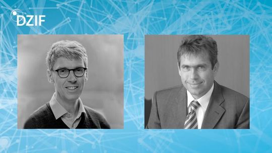 Prof. Stephan Becker (links) und Prof. Gerd Sutter (rechts) freuen sich über die DZIF-Preise für translationale Infektionsforschung. Prof. Stephan Becker (links) und Prof. Gerd Sutter (rechts) freuen sich über die DZIF-Preise für translationale Infektionsforschung.