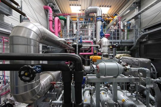 Ein Blick ins Innenleben der Geothermieanlage Bruchsal. Ein Blick ins Innenleben der Geothermieanlage Bruchsal.