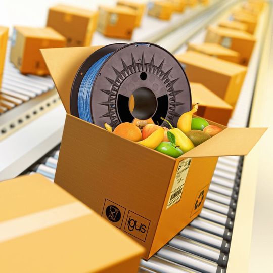 Des aliments conditionnés de manière hygiénique : avec l'iglidur A350-PF, la société igus propose désormais son matériau éprouvé pour paliers lisses sous forme de filament conforme aux exigences du FDA et du règlement européen pour la fabrication additive de pièces d'usure sans graisse et résistantes aux températures. Des aliments conditionnés de manière hygiénique : avec l'iglidur A350-PF, la société igus propose désormais son matériau éprouvé pour paliers lisses sous forme de filament conforme aux exigences du FDA et du règlement européen pour la fabrication additive de pièces d'usure sans graisse et résistantes aux températures.