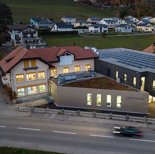 Le nouveau bâtiment de Gimmel Rouages SA Le nouveau bâtiment de Gimmel Rouages SA