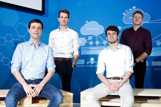 Wollen den Unternehmensnamen erst am 1. März 2021 verraten, wenn das „Exist“-Gründerstipendium anläuft: vier Wissenschaftler des Fraunhofer-IML in Dortmund. Wollen den Unternehmensnamen erst am 1. März 2021 verraten, wenn das „Exist“-Gründerstipendium anläuft: vier Wissenschaftler des Fraunhofer-IML in Dortmund.