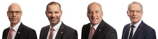 Die nunmehr vier Geschäftsführer der IPF Electronic GmbH freuen sich auf eine erfolgreiche Zusammenarbeit (v.l.): Dirk Neuhaus, Christian Fiebach, Detlef Rössel und Bodo Hano . Die nunmehr vier Geschäftsführer der IPF Electronic GmbH freuen sich auf eine erfolgreiche Zusammenarbeit (v.l.): Dirk Neuhaus, Christian Fiebach, Detlef Rössel und Bodo Hano .