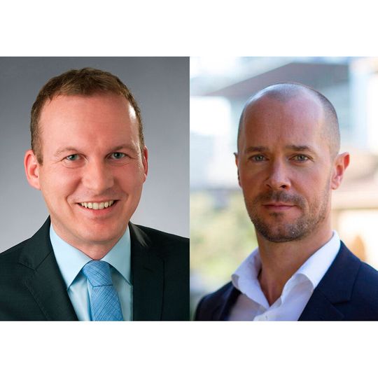 Sascha Odenthal (l., Infinigate) und Kieran Hernon (Entrust) Sascha Odenthal (l., Infinigate) und Kieran Hernon (Entrust)