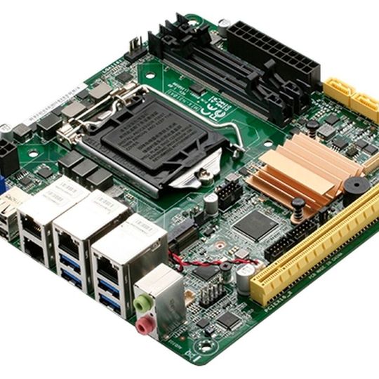 MIX-H310A1: Die Mini-ITX-Platine eignet sich für Edge-Anwendungen. MIX-H310A1: Die Mini-ITX-Platine eignet sich für Edge-Anwendungen.
