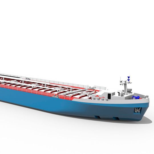 Der Chemiekonzern BASF hat ein innovatives Tankschiff für Rhein-Niedrigwasser vorgestellt. Der Chemiekonzern BASF hat ein innovatives Tankschiff für Rhein-Niedrigwasser vorgestellt.
