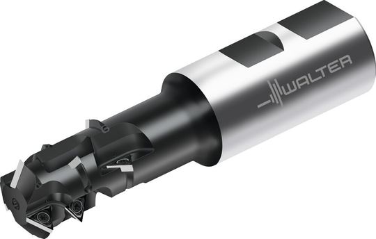 The smooth cutting action and low deflection of the T2710 milling cutter is created by both the easy-cutting geometry and the variable internal coolant supply. The smooth cutting action and low deflection of the T2710 milling cutter is created by both the easy-cutting geometry and the variable internal coolant supply.