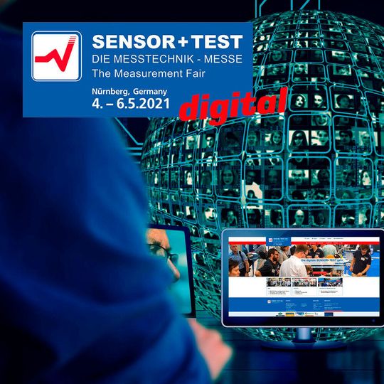 Die Sensor+Test 2021 findet rein digital statt. Die Sensor+Test 2021 findet rein digital statt.