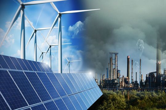 Die Energiewende von Fossil zu Erneuerbar ist eine wichtige Säule der Nachhaltigkeitsbemühungen. Die Energiewende von Fossil zu Erneuerbar ist eine wichtige Säule der Nachhaltigkeitsbemühungen.