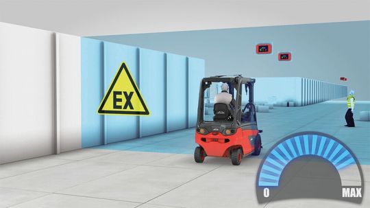 Linde Safety Guard ist jetzt auch für Ex-geschützte Flurförderzeuge der ATEX-Zonen 2 (Gas) und 22 (Staub) verfügbar. Linde Safety Guard ist jetzt auch für Ex-geschützte Flurförderzeuge der ATEX-Zonen 2 (Gas) und 22 (Staub) verfügbar.