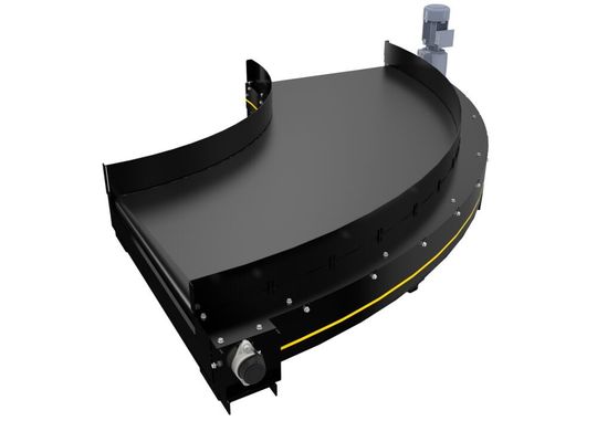 Blick auf Interrolls neue Gurtkurve. Damit sollen sich noch kleinere Fördergüter schnell und sicher transportieren lassen. Vermarktet wird sie unter dem Namen Beltcurve 1200. Blick auf Interrolls neue Gurtkurve. Damit sollen sich noch kleinere Fördergüter schnell und sicher transportieren lassen. Vermarktet wird sie unter dem Namen Beltcurve 1200.