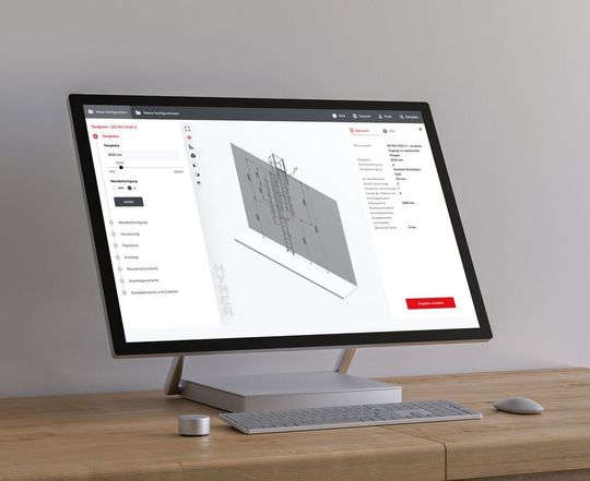 Wer im 3D-Steigleiterkonfigurator „unterwegs“ ist, kommt in den Genuss, die favorisierte Variante in jede Richtung drehen, und so von allen Seiten betrachten zu können – inklusive Zoom-Funktion. Wer im 3D-Steigleiterkonfigurator „unterwegs“ ist, kommt in den Genuss, die favorisierte Variante in jede Richtung drehen, und so von allen Seiten betrachten zu können – inklusive Zoom-Funktion.