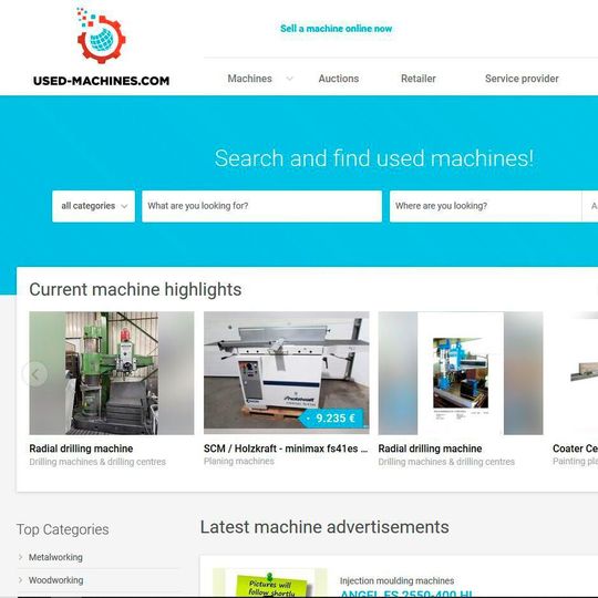 Extensive additional functionalities, a new brand name and a new logo and design: a glance at www.used-machines.com or www.gebrauchtmaschinen.de quickly reveals that the project team has done more than just a visual relaunch. Extensive additional functionalities, a new brand name and a new logo and design: a glance at www.used-machines.com or www.gebrauchtmaschinen.de quickly reveals that the project team has done more than just a visual relaunch.
