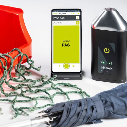 Distinguishing PA6 from PA66 at the push of a button with Trinamix Mobile NIR Spectroscopy Solution. Distinguishing PA6 from PA66 at the push of a button with Trinamix Mobile NIR Spectroscopy Solution.